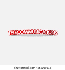 realistic design element: telecommunications