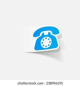 realistic design element: telephone