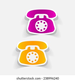 realistic design element: telephone
