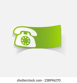 realistic design element: telephone