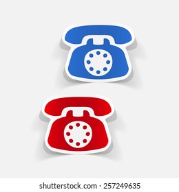 realistic design element: telephone