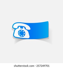 realistic design element: telephone