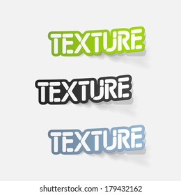 realistic design element: texture