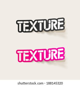 realistic design element: texture
