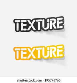 realistic design element: texture