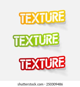 realistic design element: texture