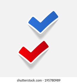 realistic design element: tick