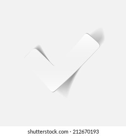 realistic design element: tick, yes