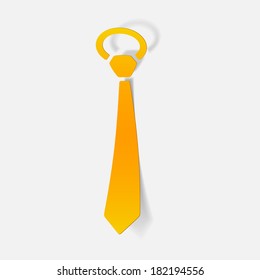 realistic design element: tie