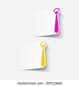realistic design element: tie