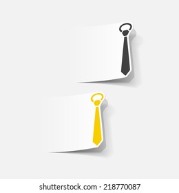 realistic design element: tie