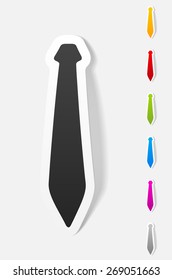 realistic design element. tie