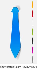 realistic design element. tie