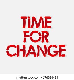 realistic design element: time for change