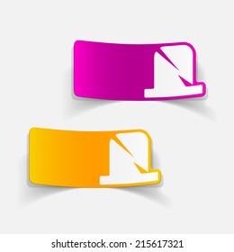 realistic design element: tombstone