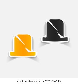 realistic design element: tombstone