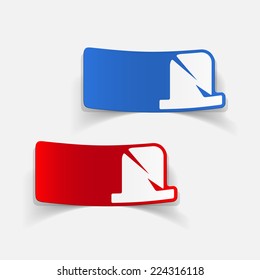 realistic design element: tombstone
