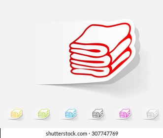 realistic design element. towels