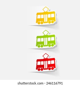 realistic design element: tram
