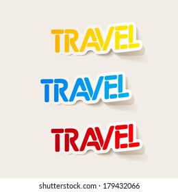 realistic design element: travel
