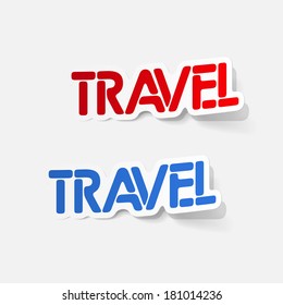 realistic design element: travel