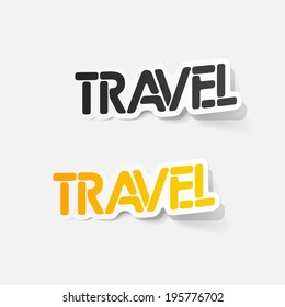 realistic design element: travel