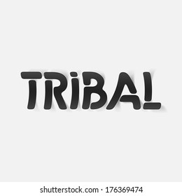 realistic design element: tribal. Modern Graphic Illustration