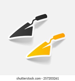 realistic design element: trowel