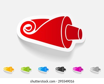 realistic design element. tube