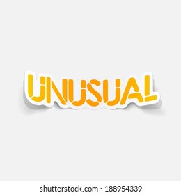 realistic design element: unusual