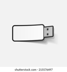 realistic design element: usb