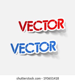 realistic design element: vector. Modern Graphic Illustration