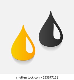 realistic design element: water, drop