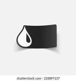 realistic design element: water, drop