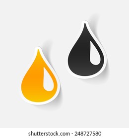 realistic design element: water, drop