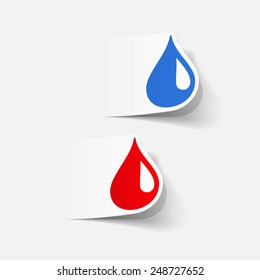 realistic design element: water, drop
