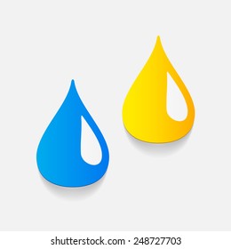 realistic design element: water, drop