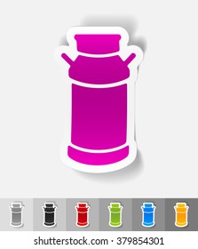 realistic design element. water-can