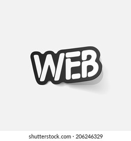 realistic design element: WEB