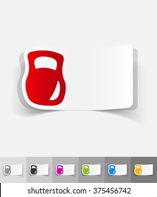 realistic design element. weight