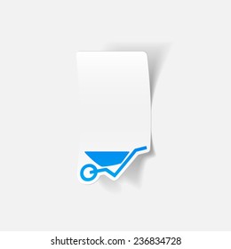 realistic design element: wheelbarrow