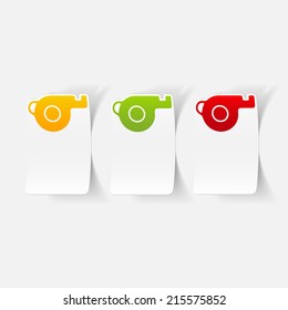 realistic design element: whistle
