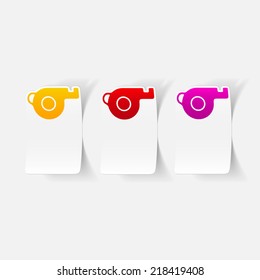 realistic design element: whistle