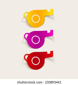 realistic design element: whistle