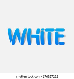 realistic design element: white