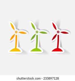 realistic design element: wind turbines