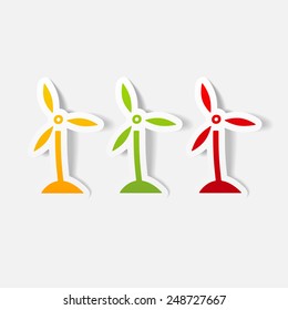 realistic design element: wind turbines