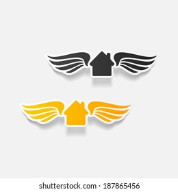 realistic design element: wing