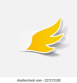 realistic design element: wing