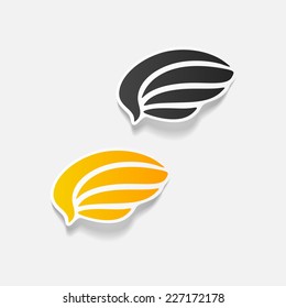 realistic design element: wing